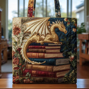 Book Dragon Quilted Tote Bag GFTOTL4020