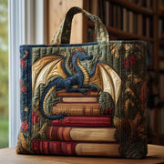 Book Dragon Quilted Tote Bag GFTOTL4022