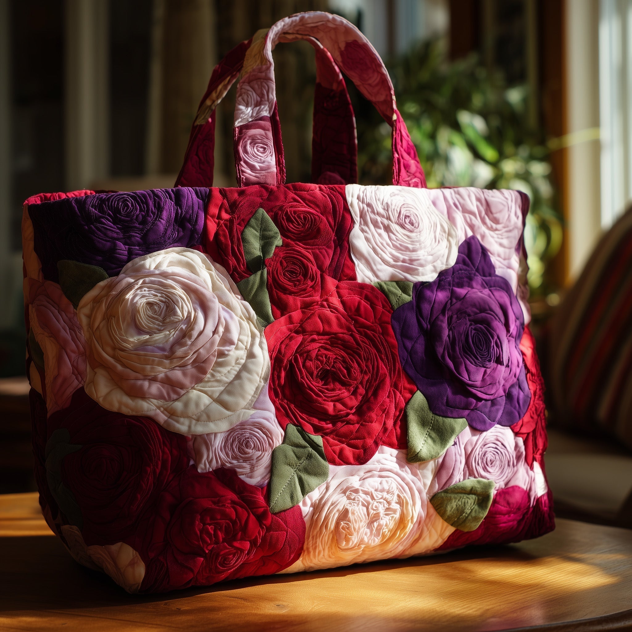 Amazing Roses Quilted Tote Bag GFTOTL4060
