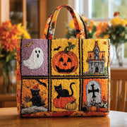Retro Halloween Quilted Tote Bag GFTOTL4230