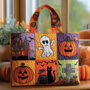 Retro Halloween Quilted Tote Bag GFTOTL4231