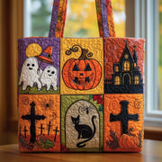 Retro Halloween Quilted Tote Bag GFTOTL4234