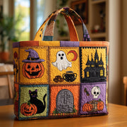 Retro Halloween Quilted Tote Bag GFTOTL4235