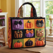 Coquette Pumpkin Quilted Tote Bag GFTOTL4245