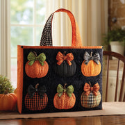 Fall Pumpkin Quilted Tote Bag GFTOTL4251