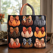 Fall Pumpkin Quilted Tote Bag GFTOTL4254