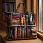 Antique Library Quilted Tote Bag GFTOTL4293