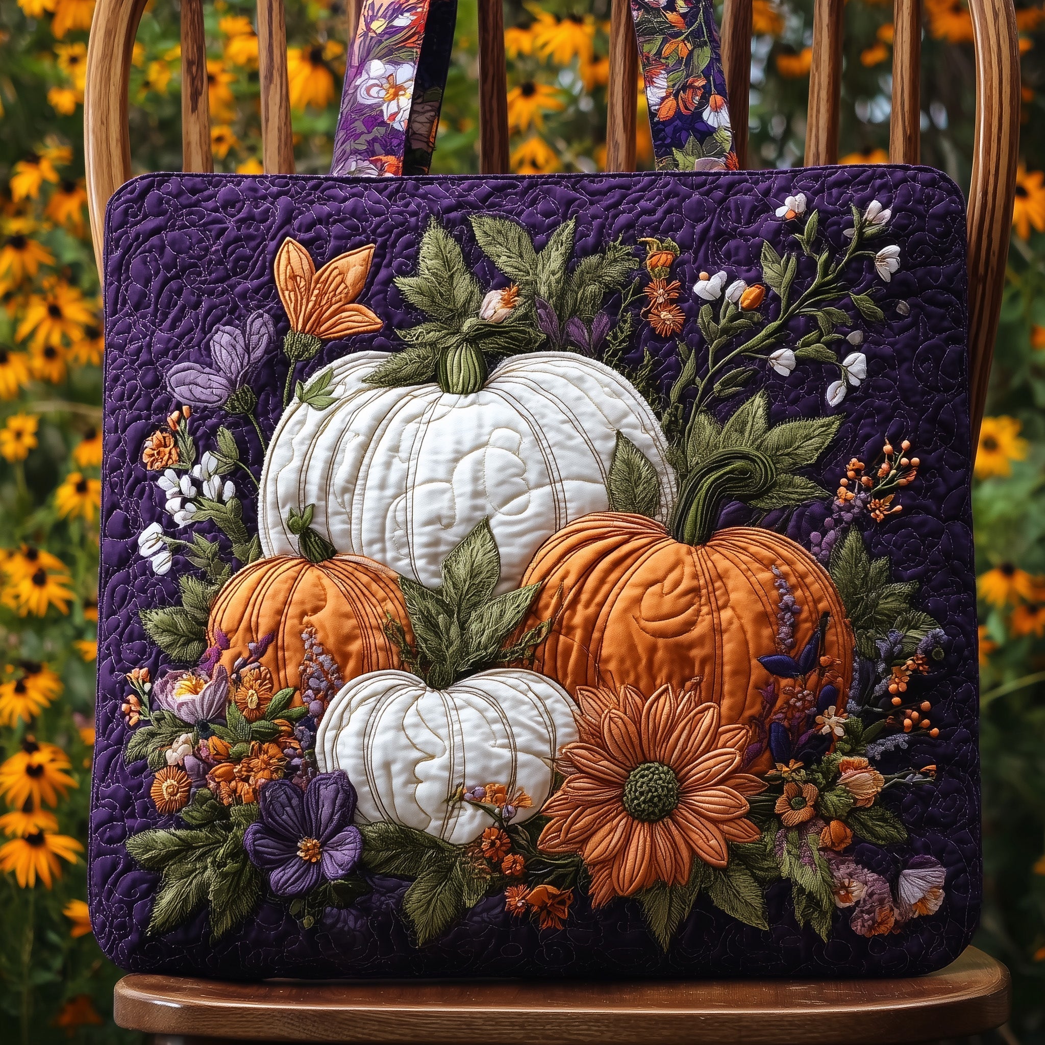 Pumpkin Season Quilted Tote Bag GFTOTL4450