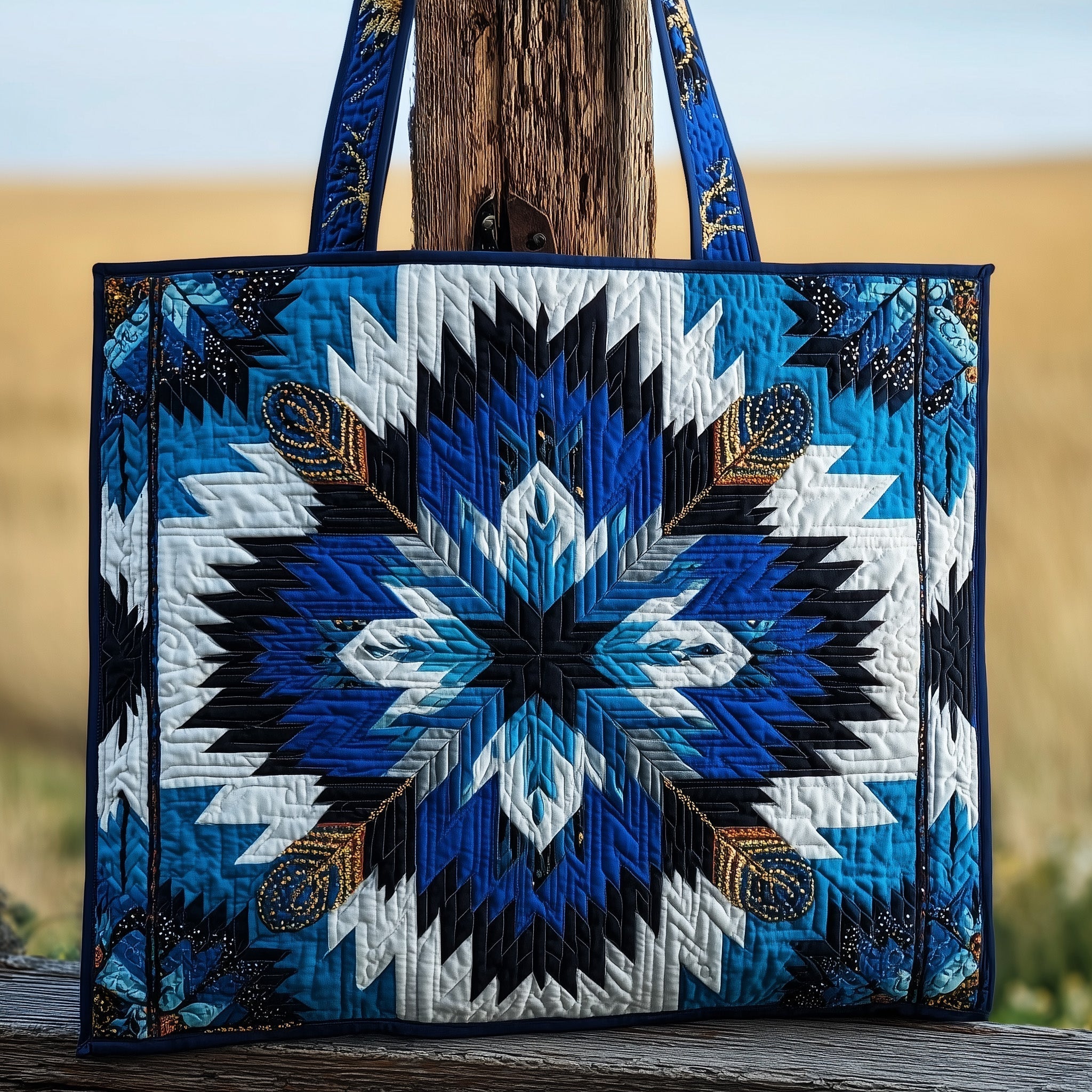 Native American Quilted Tote Bag GFTOTP10011