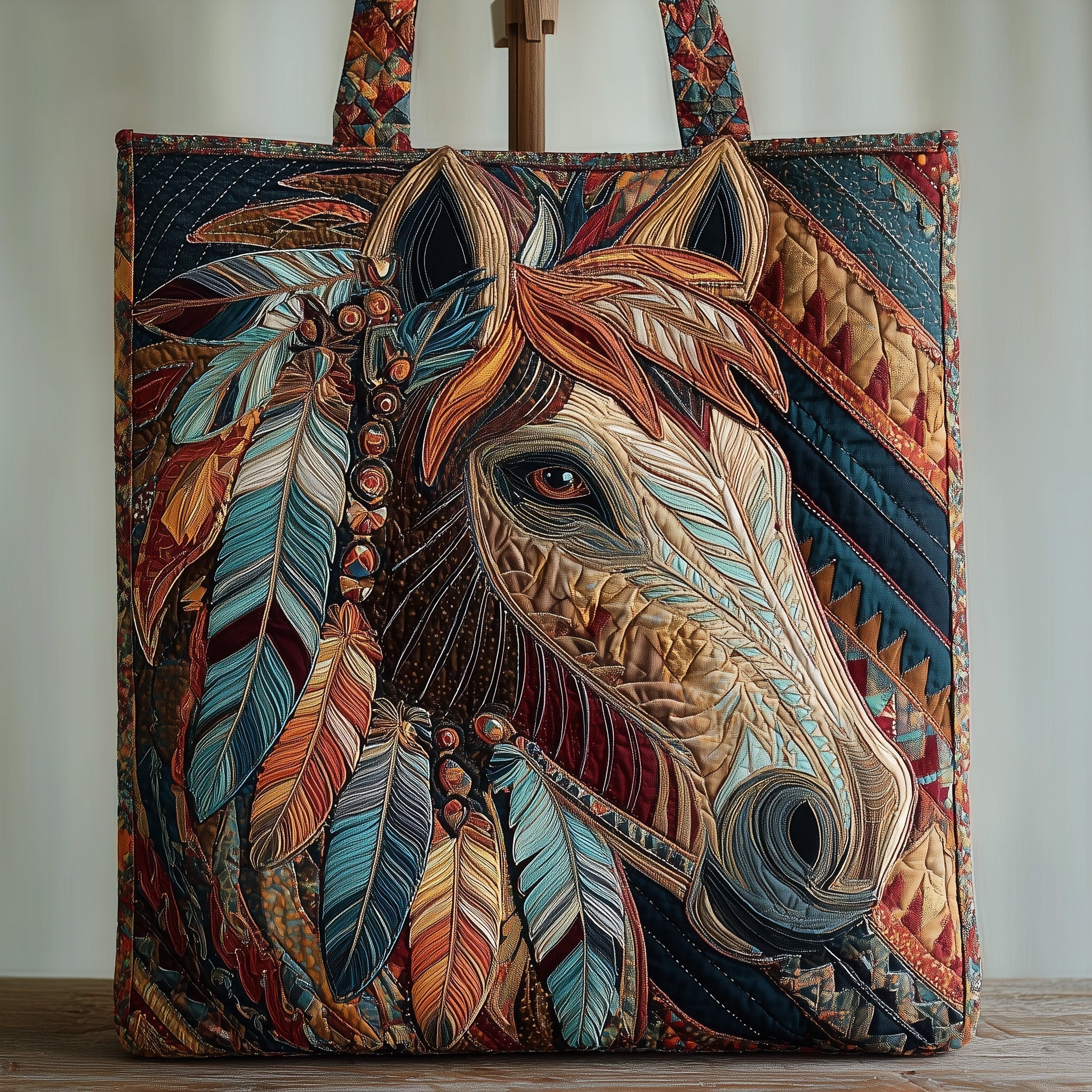 Galloping Spirit Quilted Tote Bag GFTOTP10152