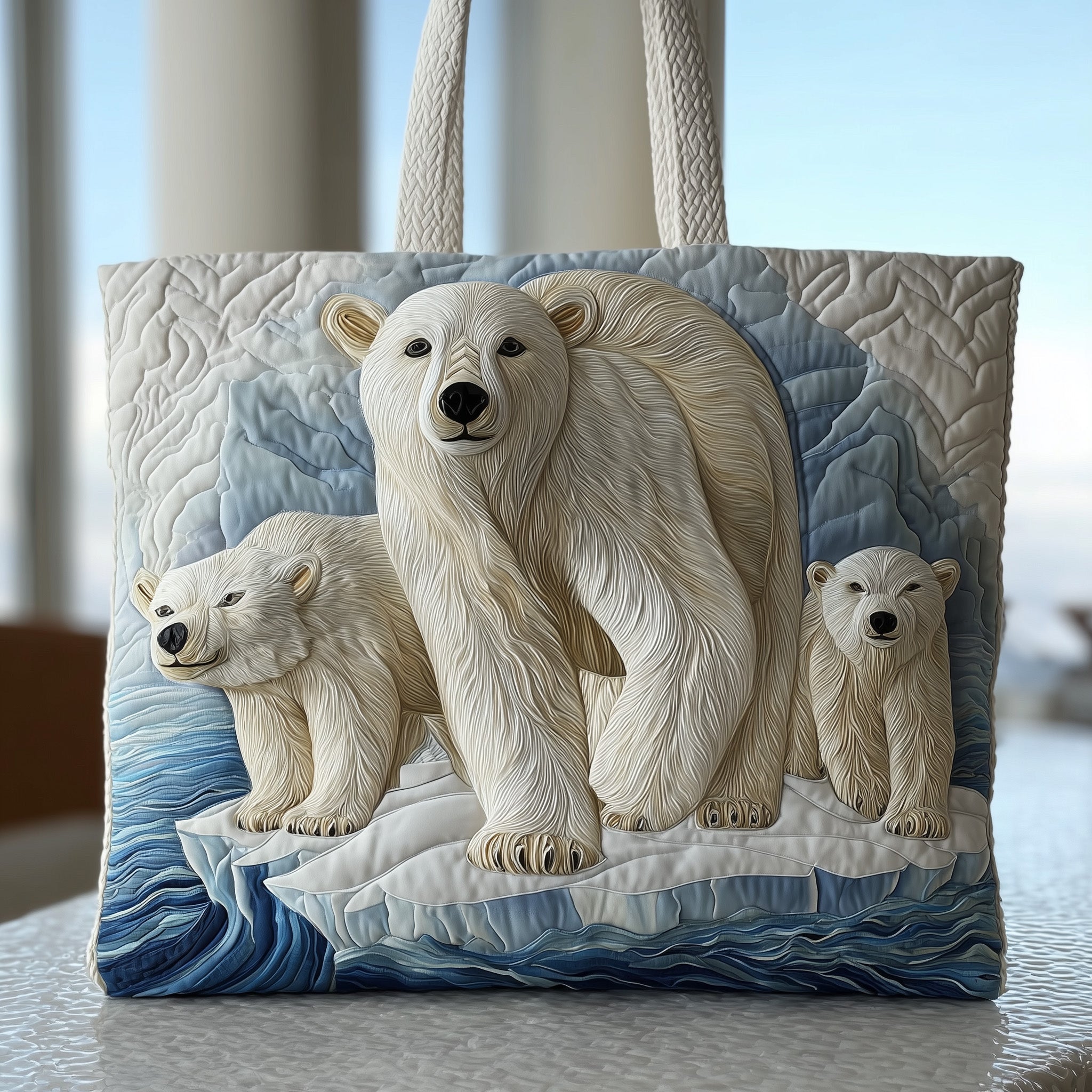 Polar Path Quilted Tote Bag GFTOTP10172