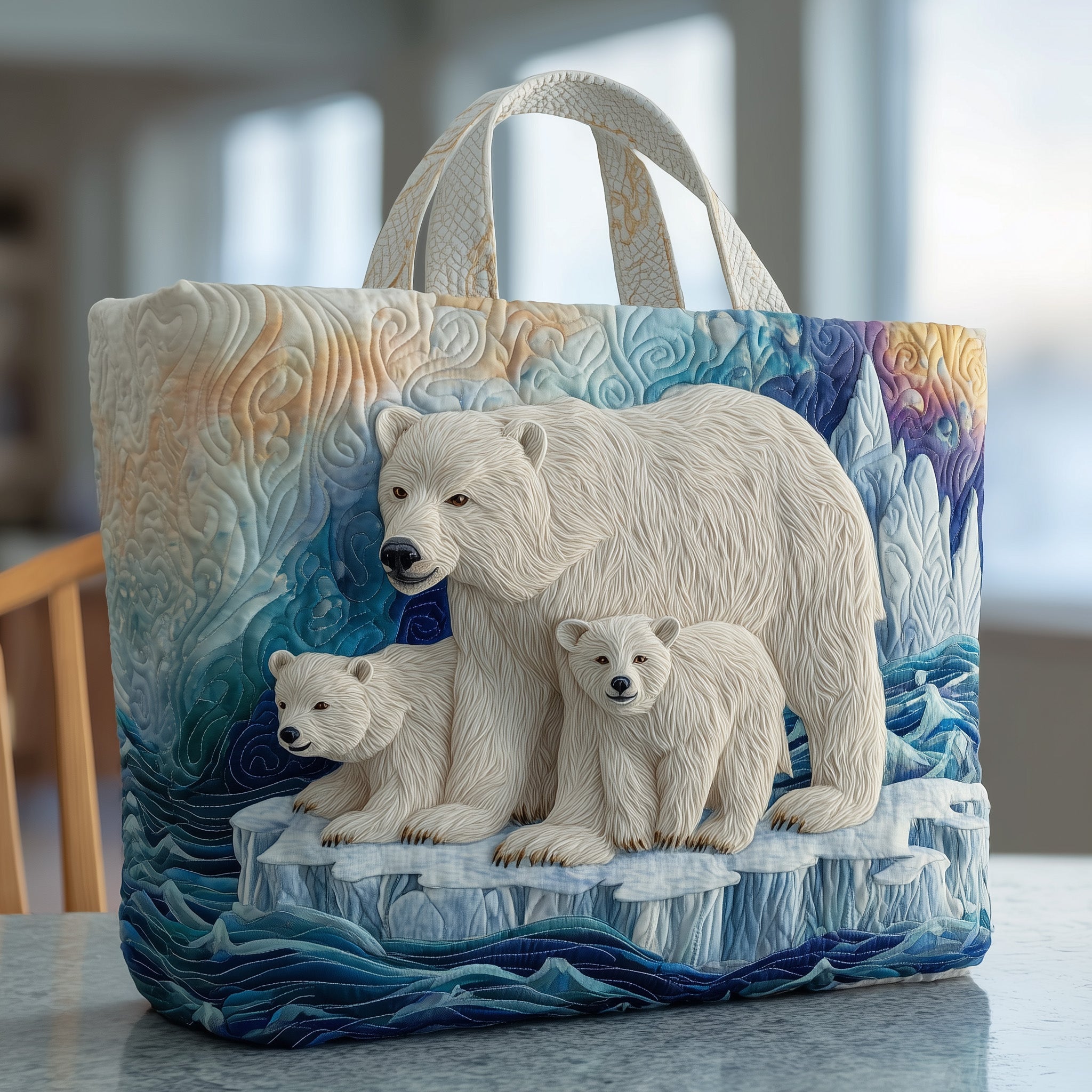 Polar Path Quilted Tote Bag GFTOTP10173