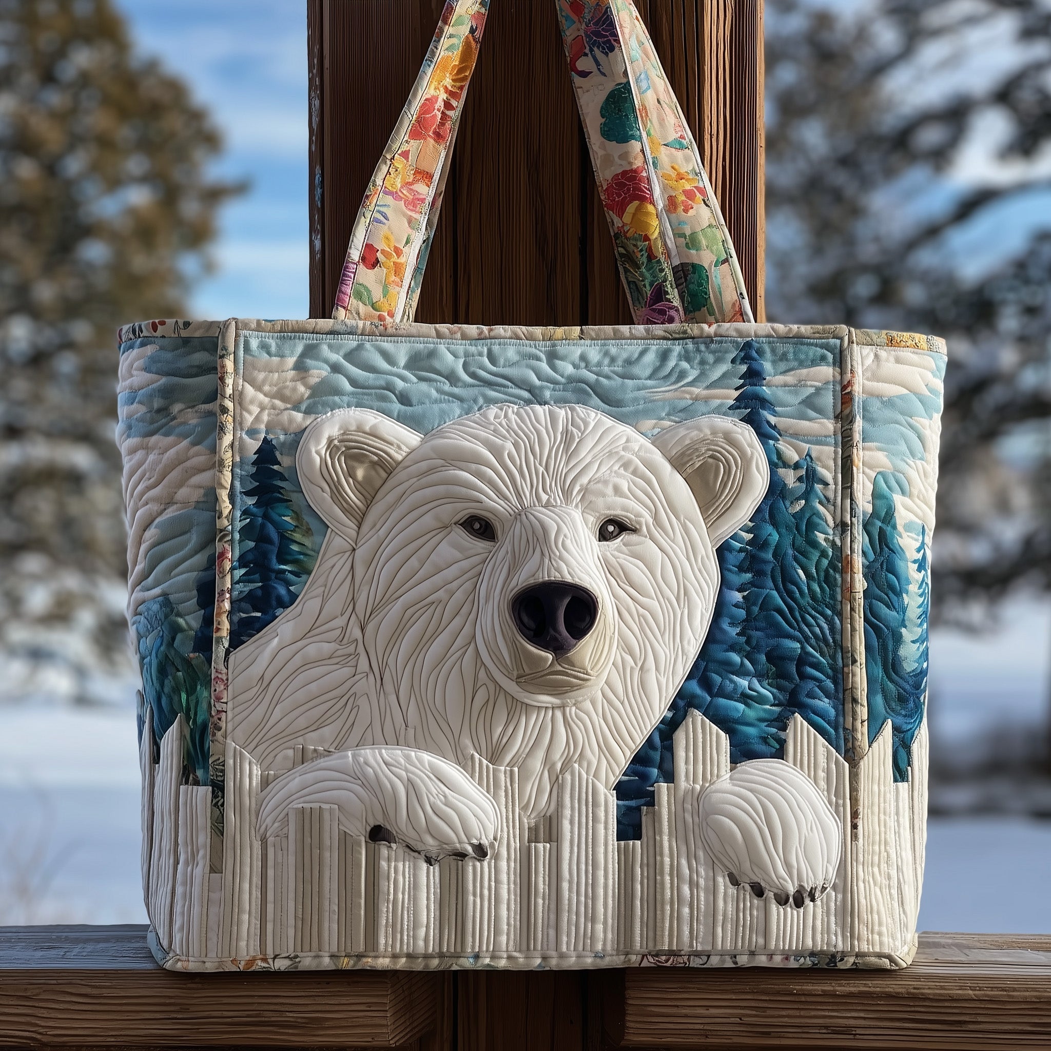 Polar Path Quilted Tote Bag GFTOTP10175