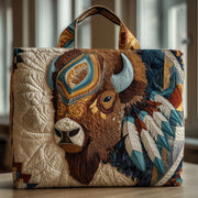 Majestic Bison Quilted Tote Bag GFTOTP10244