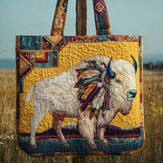 Majestic Bison Quilted Tote Bag GFTOTP10251