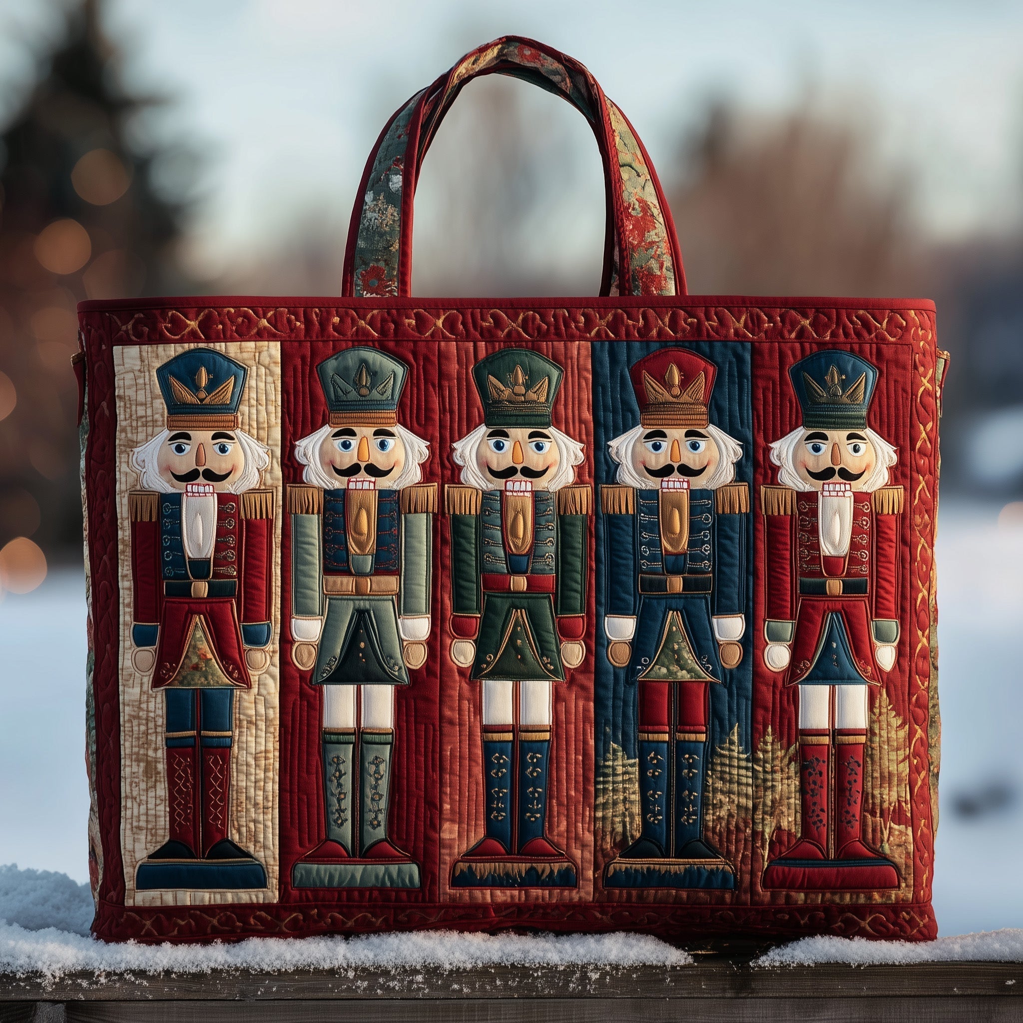 Nutcracker Quilted Tote Bag GFTOTP10297