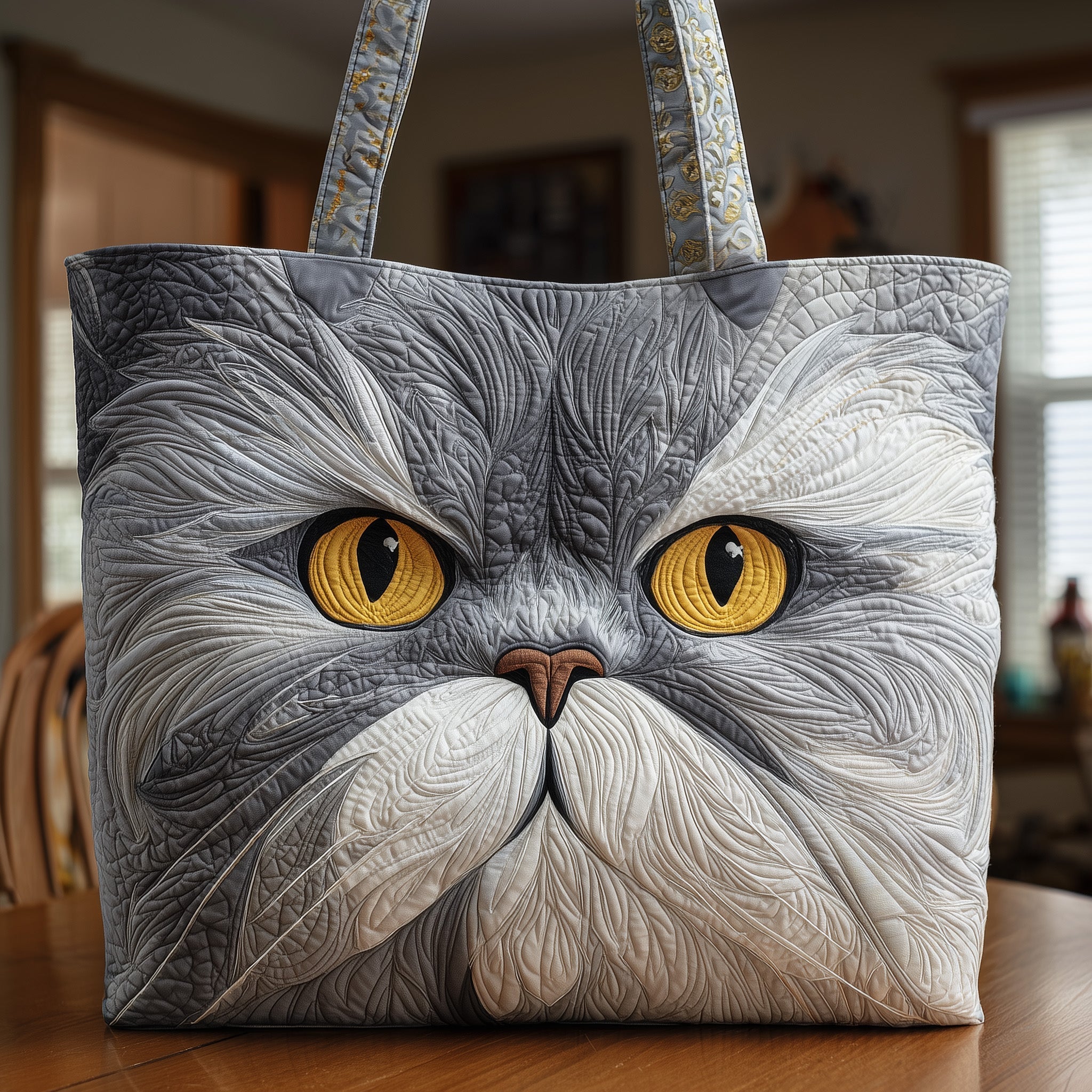 Fluff Persian Quilted Tote Bag GFTOTP10583