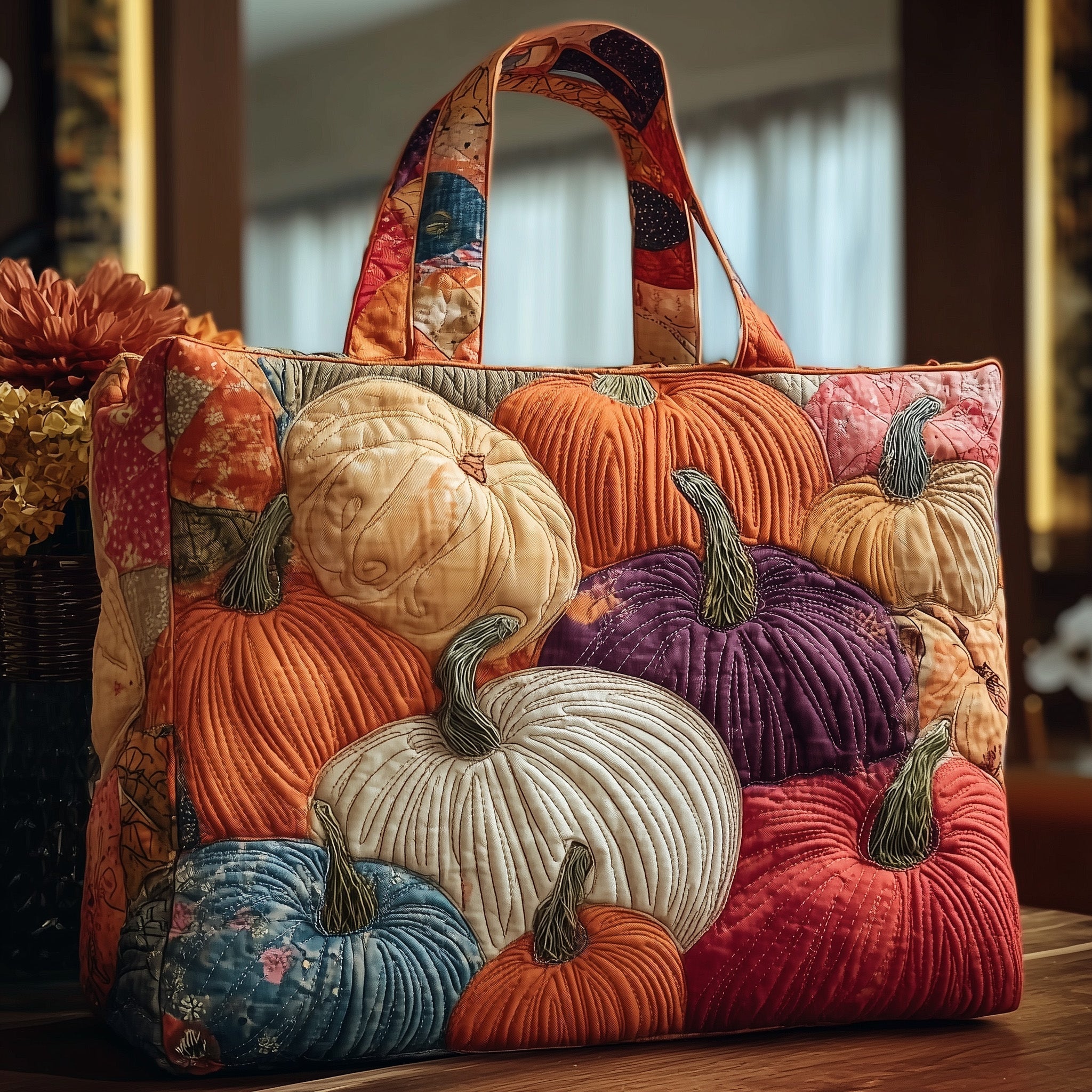 Autumn Breeze Quilted Tote Bag GFTOTP10596