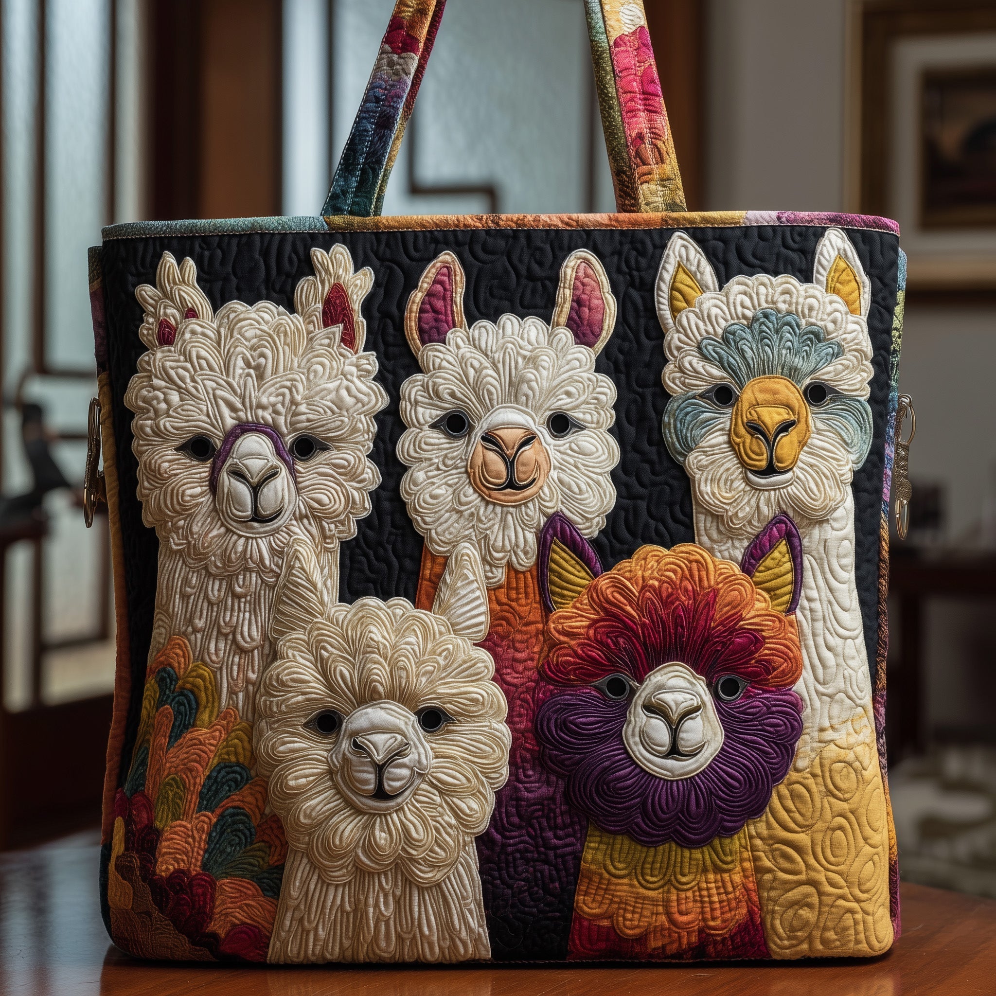 Llama Quilted Tote Bag GFTOTP10632