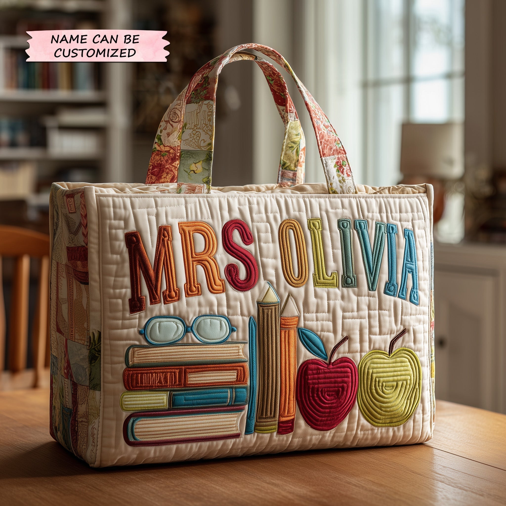 Teacher Quilted Tote Bag QTCUZ GFTOTP10800
