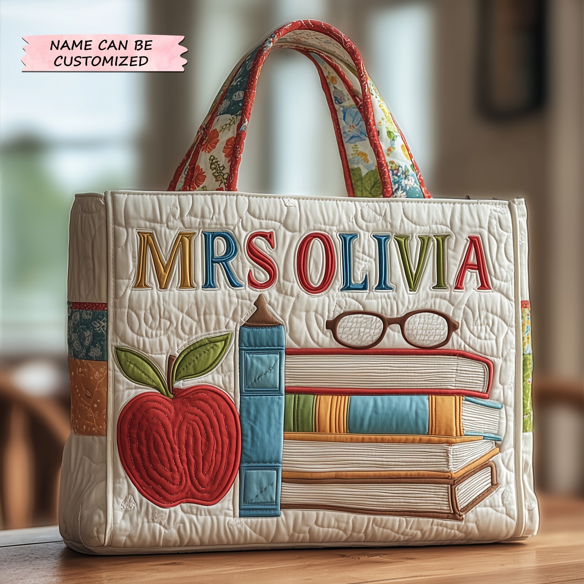 Teacher Quilted Tote Bag QTCUZ GFTOTP10802