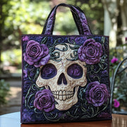 Skull Elegance Quilted Tote Bag GFTOTP11748