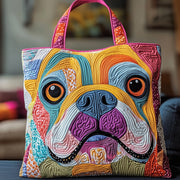 Frenchie Charm Quilted Tote Bag GFTOTP12257