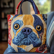 Frenchie Charm Quilted Tote Bag GFTOTP12258