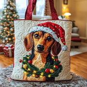 Dachshund Charm Quilted Tote Bag GFTOTP12406