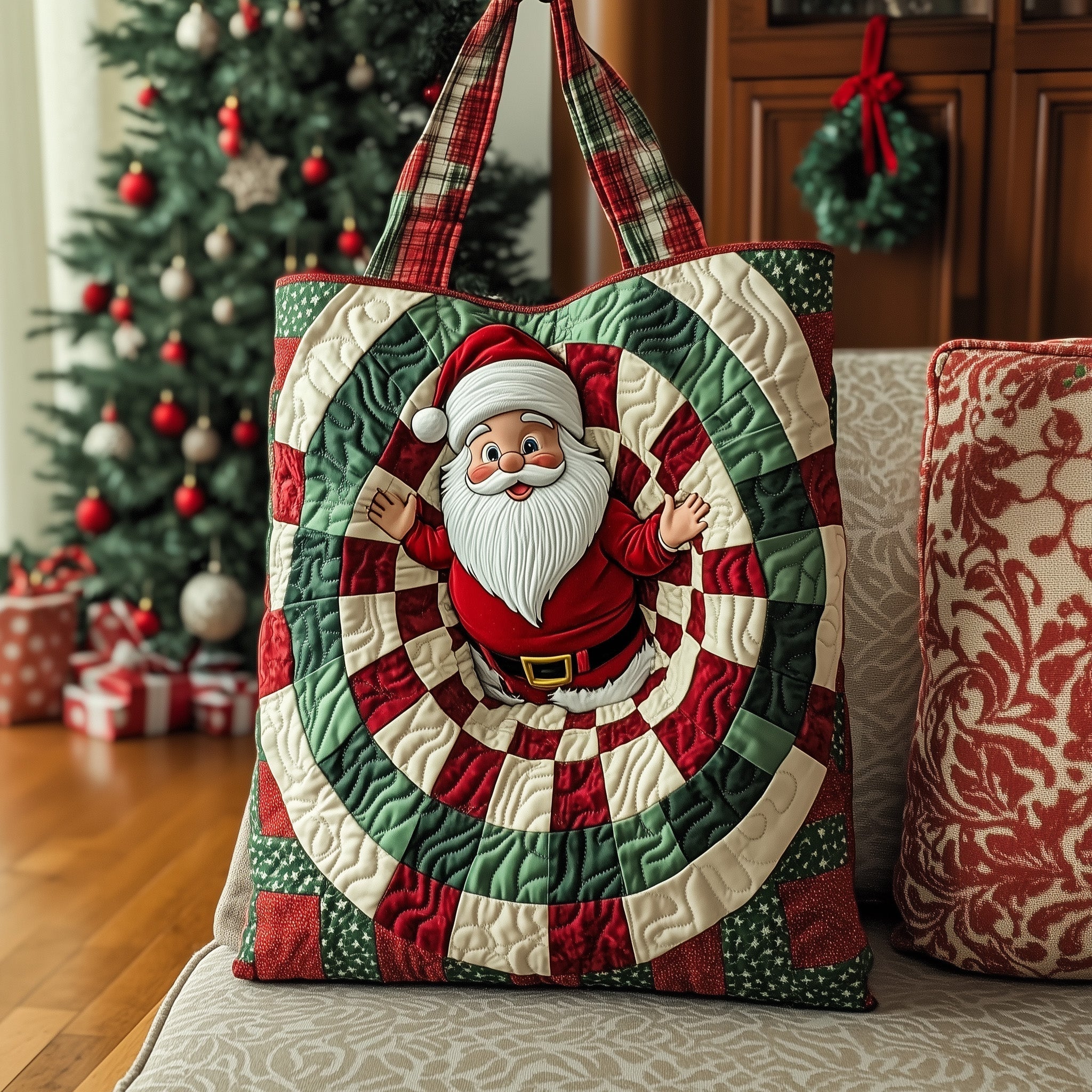 Christmas Vibes Quilted Tote Bag GFTOTP12490