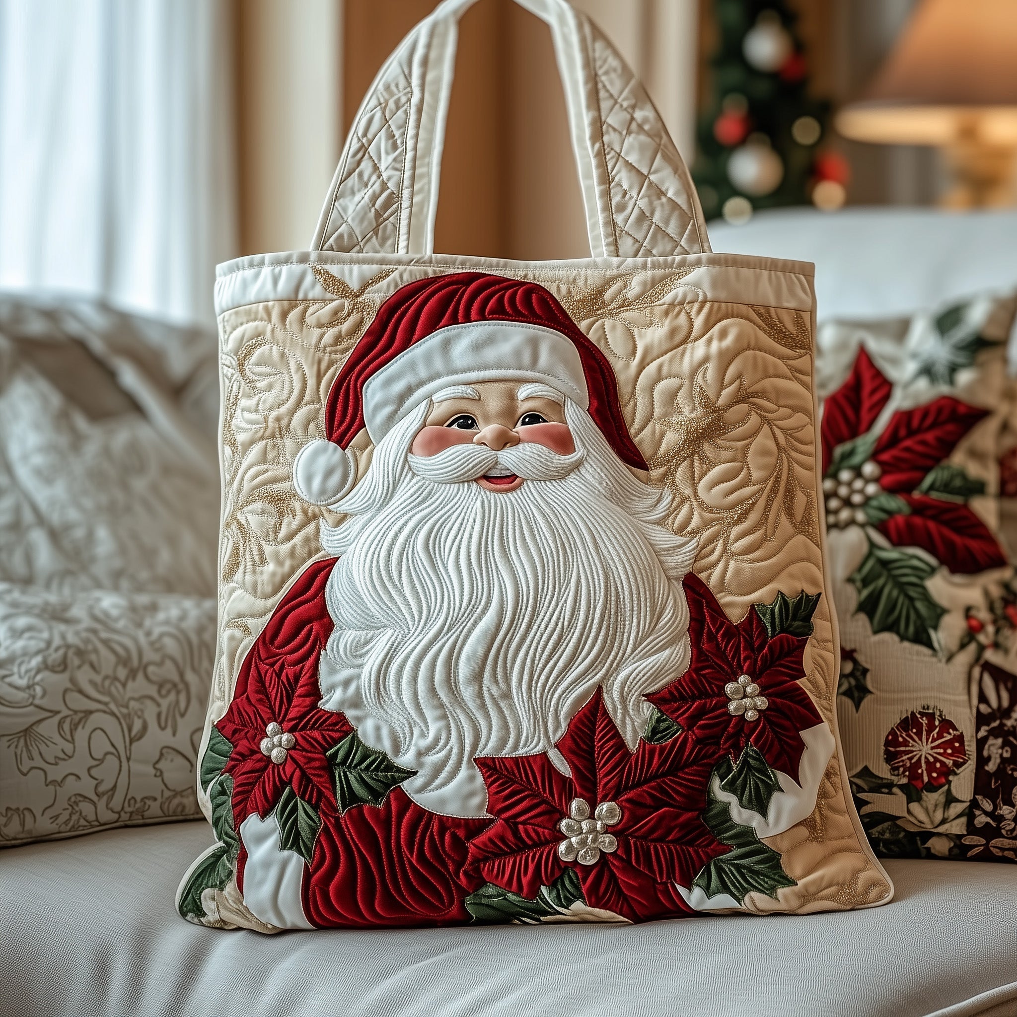Christmas Vibes Quilted Tote Bag GFTOTP12491