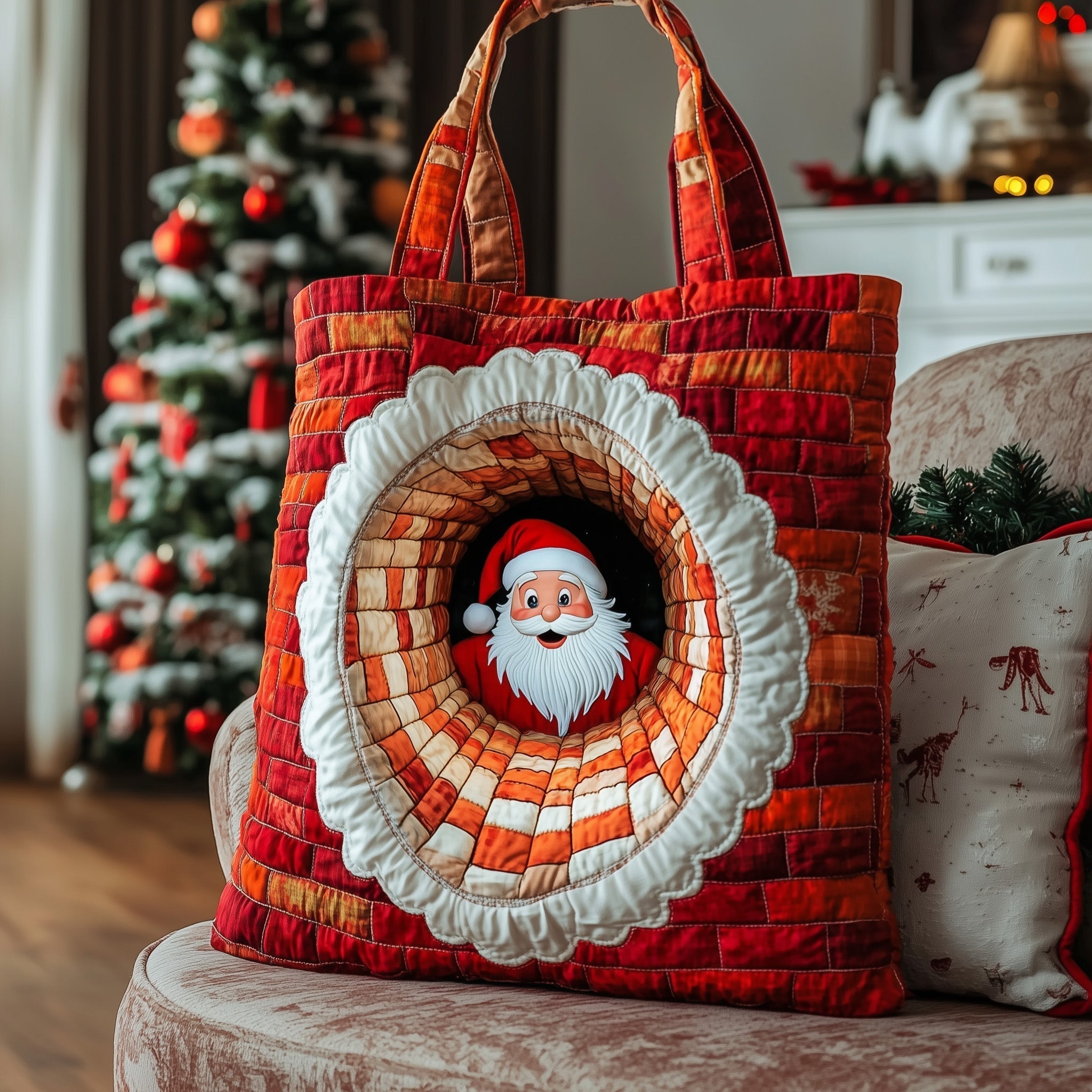 Christmas Vibes Quilted Tote Bag GFTOTP12492