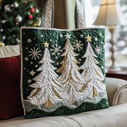 Holiday Evergreen Quilted Tote Bag GFTOTP12534