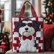 Jolly Schnauzer Quilted Tote Bag GFTOTP12560
