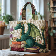 Teatime Reading Quilted Tote Bag GFTOTP9372