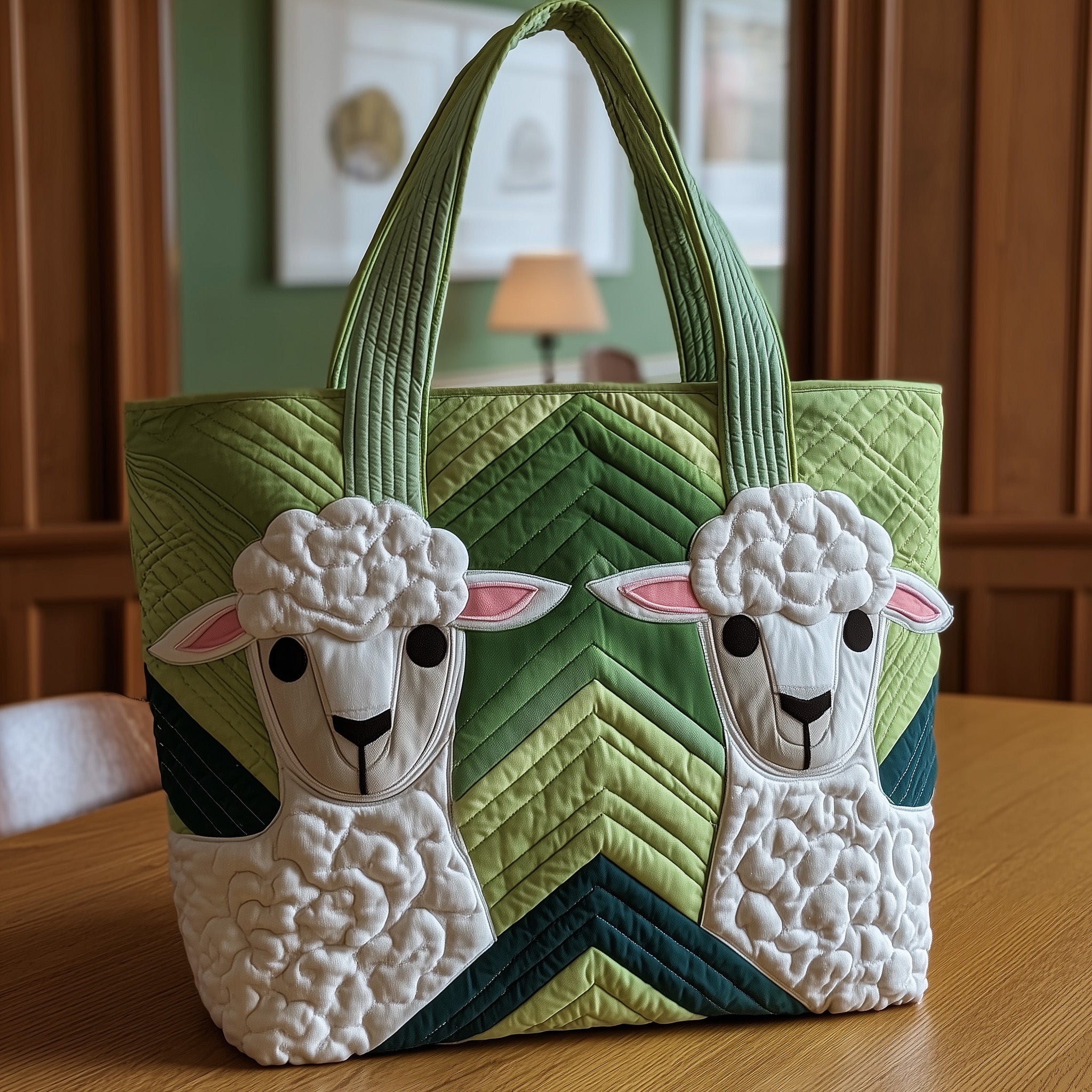 Woolly Whispers Quilted Tote Bag GFTOTP9550