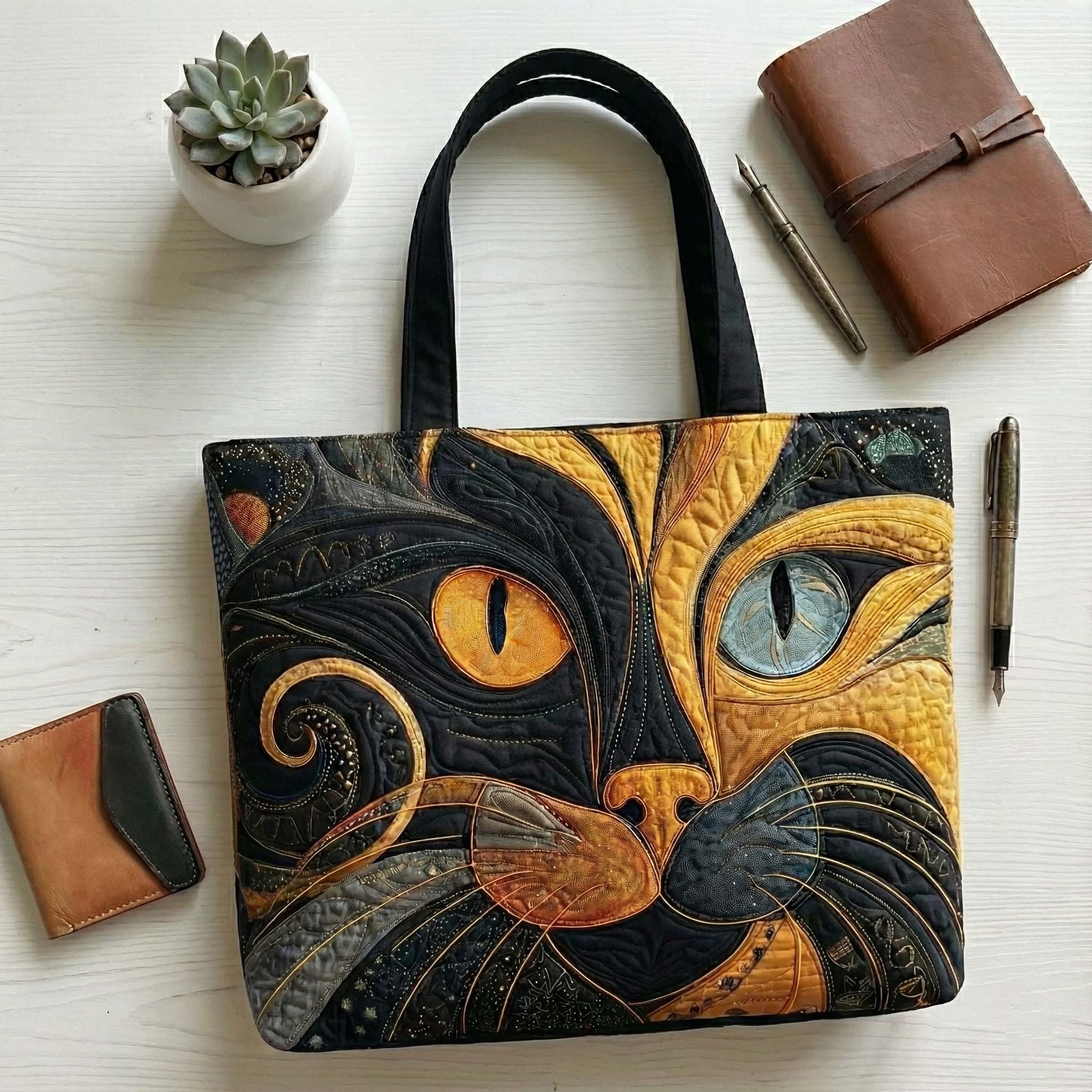 Catitude Quilted Tote Bag GFTOTP9665