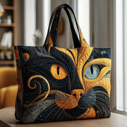 Cat Quilted Tote Bag