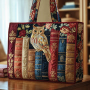 Reading Owl Quilted Tote Bag GFTOTP9678