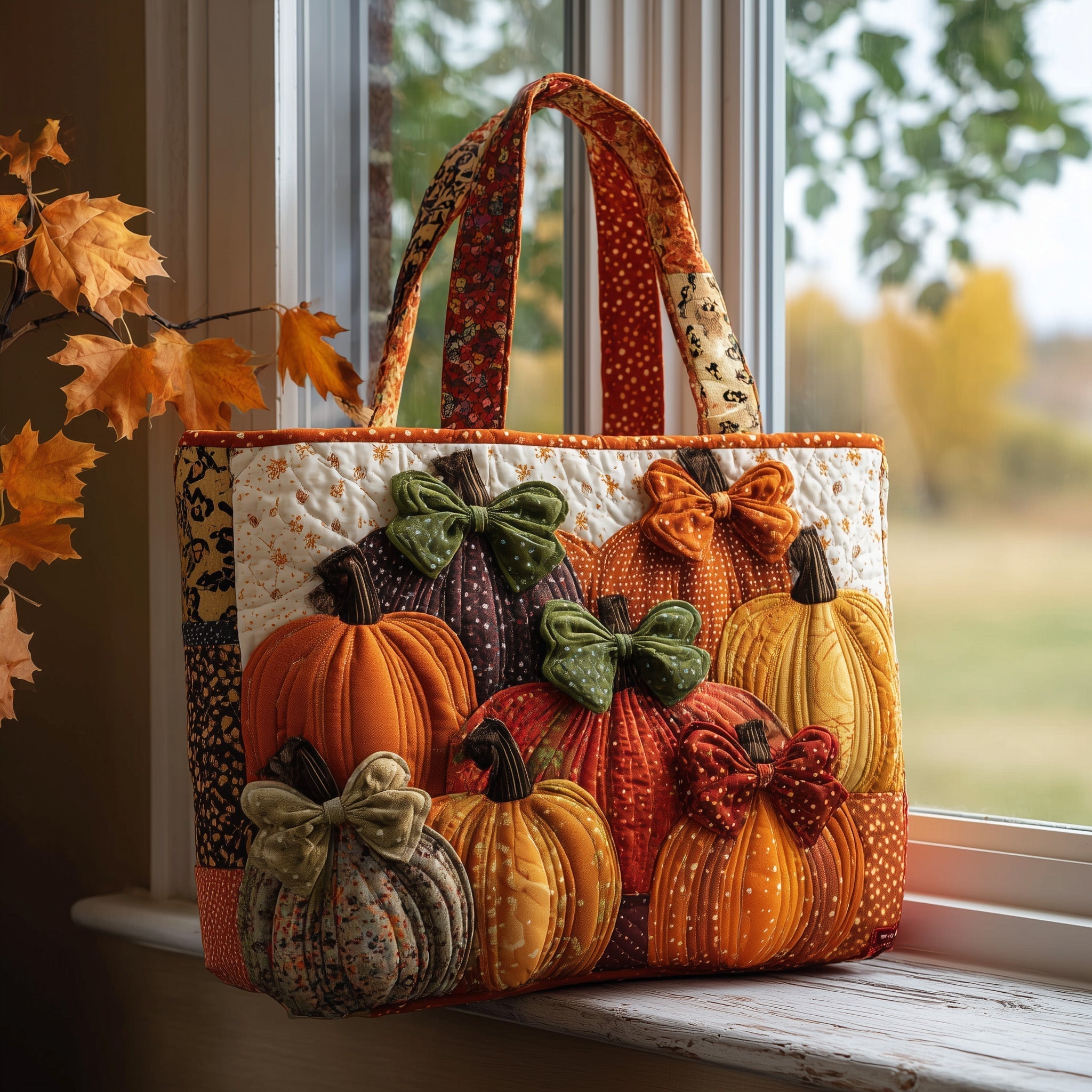 Autumn Charm Quilted Tote Bag GFTOTP9802