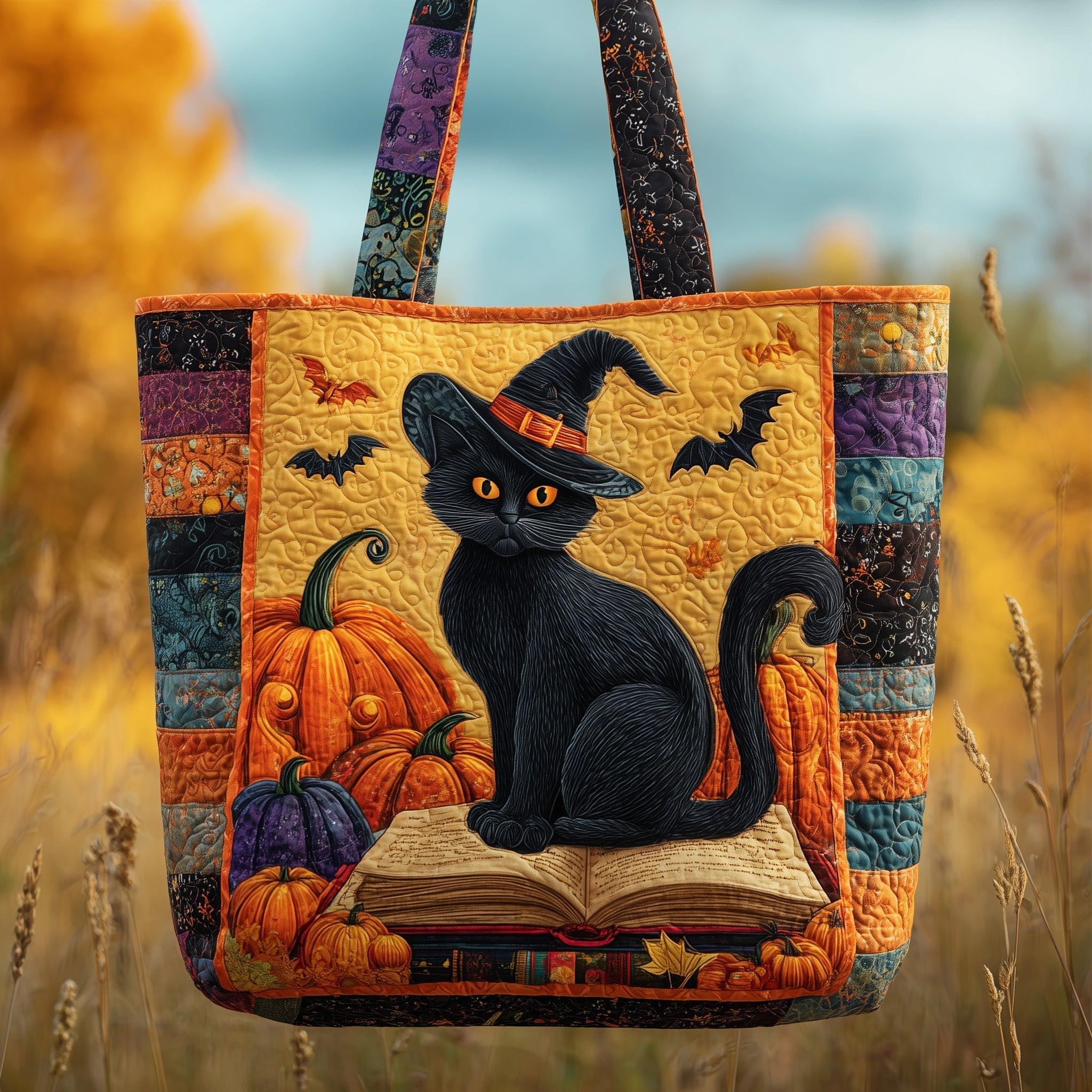 Mystic Meow Quilted Tote Bag GFTOTP9812