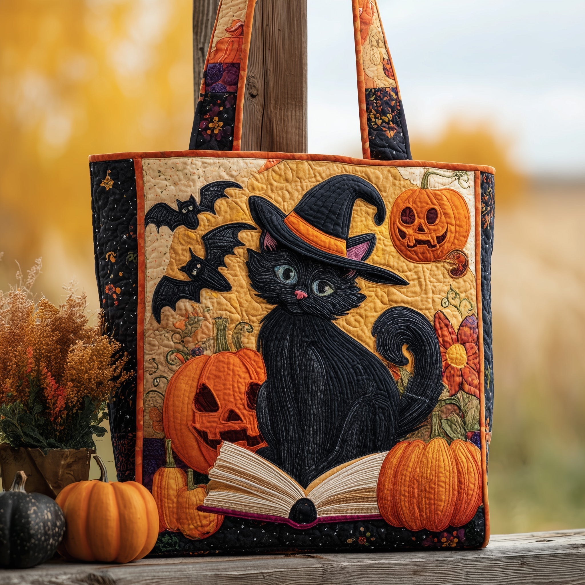 Mystic Meow Quilted Tote Bag GFTOTP9813