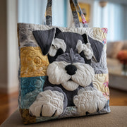 Sleepy Schnauzer Quilted Tote Bag GFTOTP9865