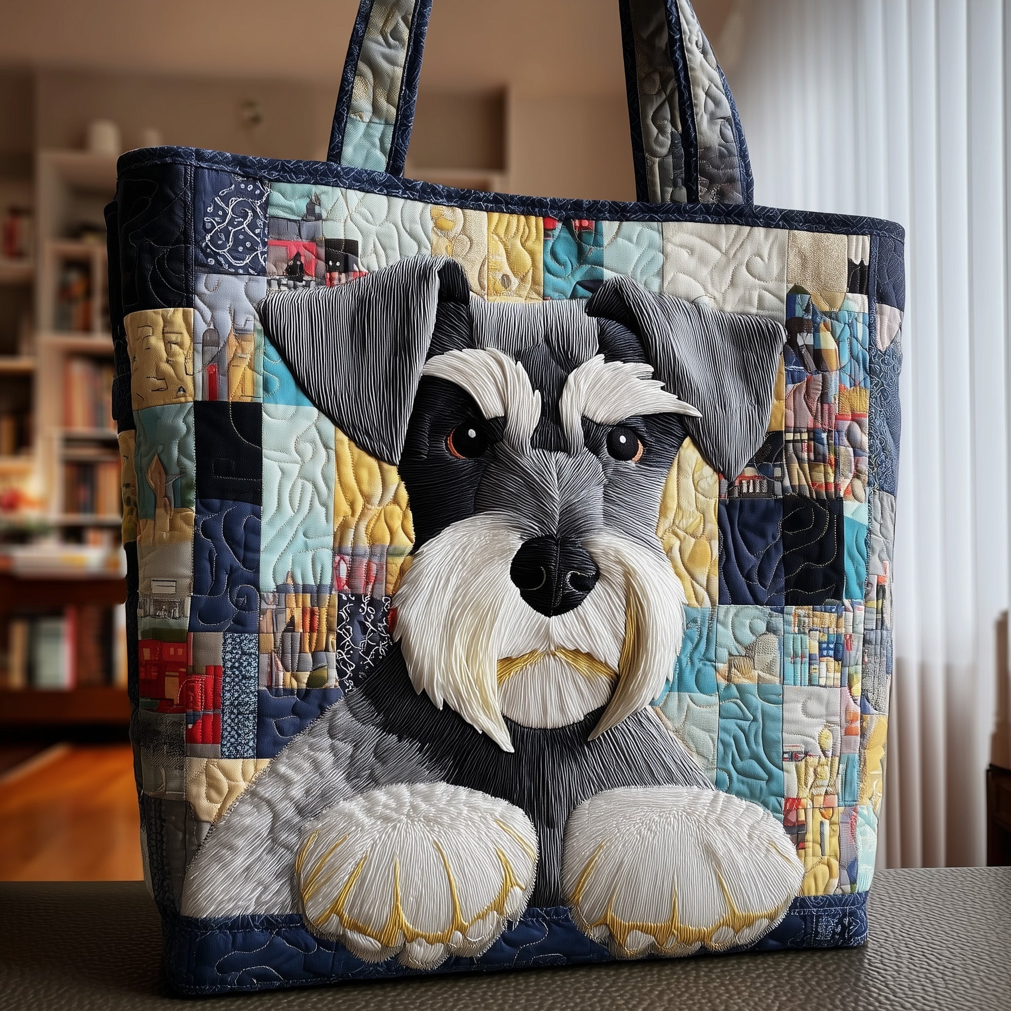 Schnauzer Quilted Tote Bag GFTOTP9875