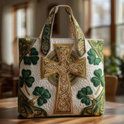 Celtic Cross Quilted Tote Bag GFTOTP9876