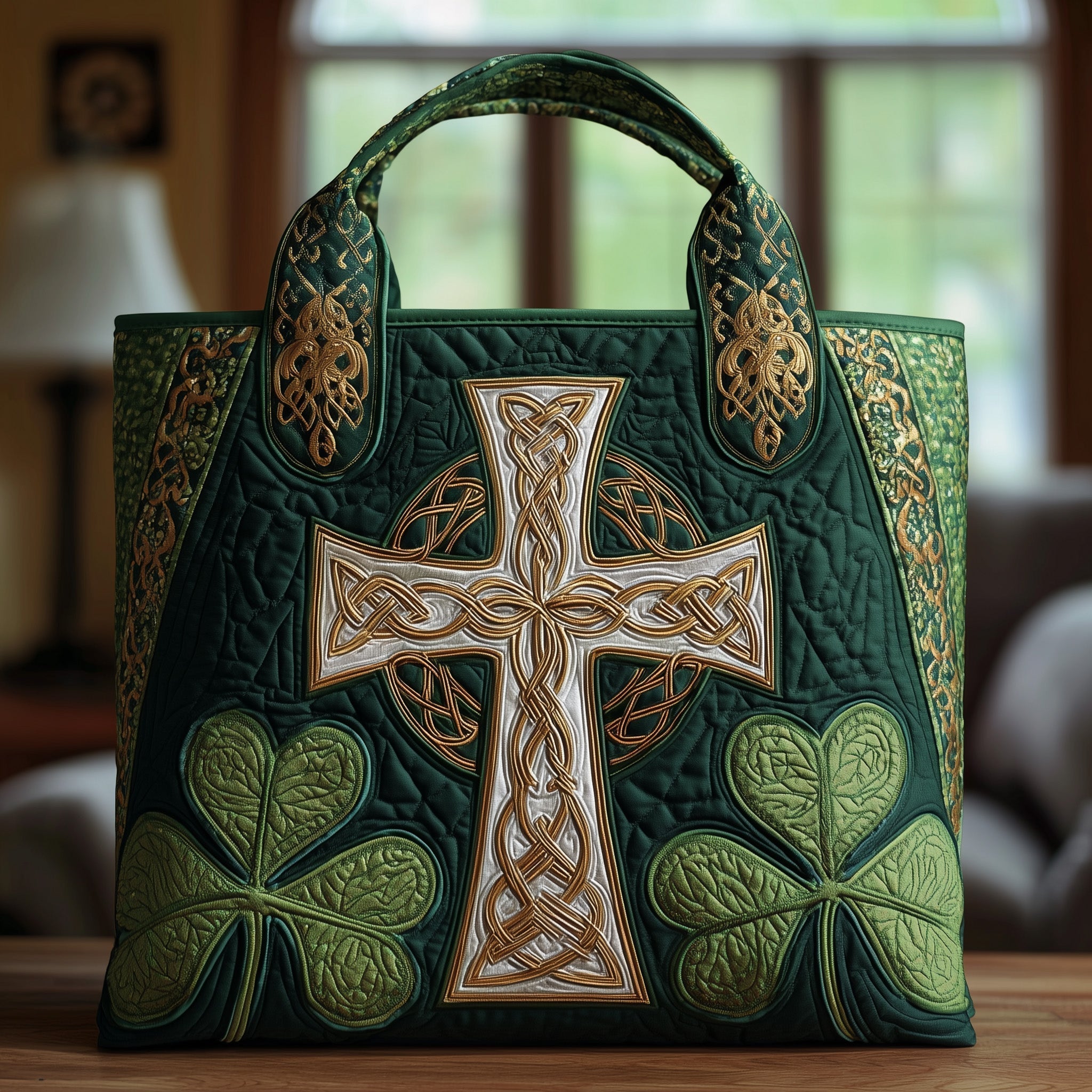 Celtic Cross Quilted Tote Bag GFTOTP9879