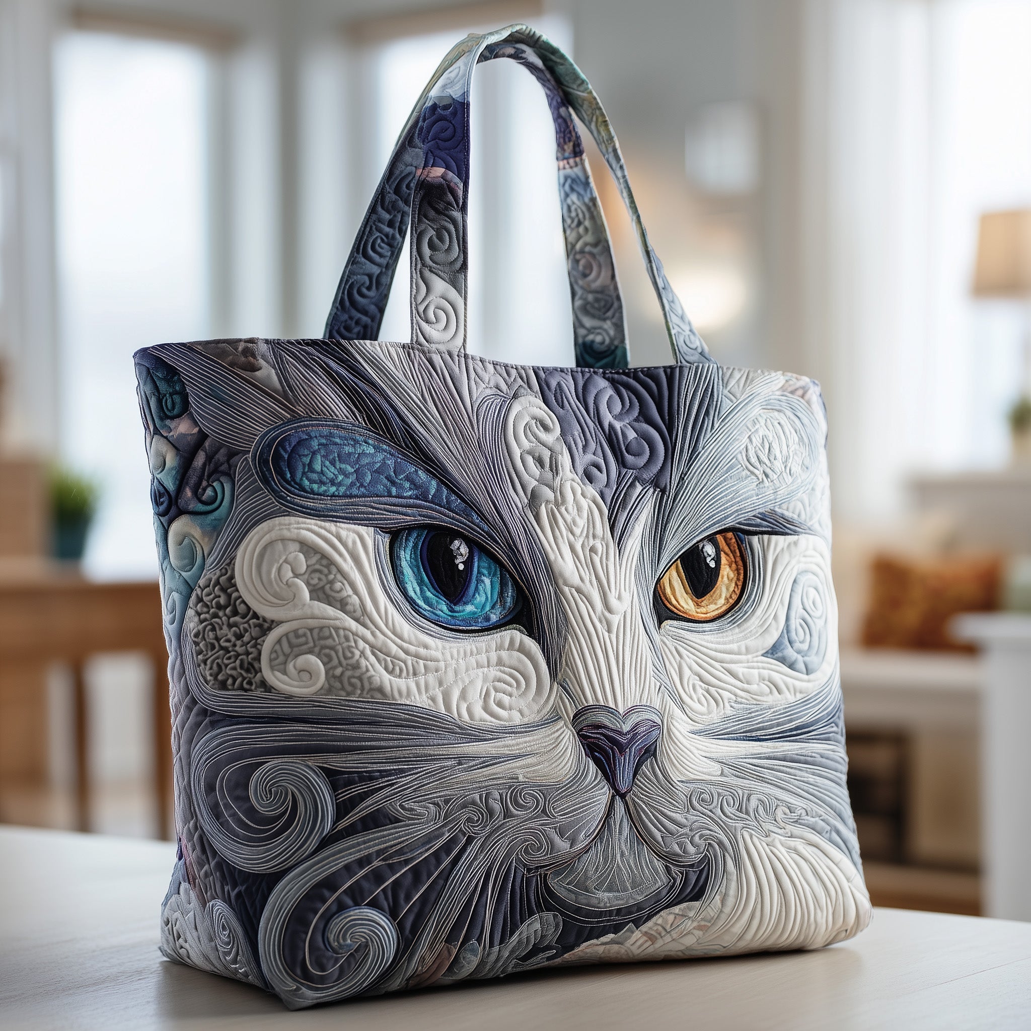 Catitude Quilted Tote Bag GFTOTP9912