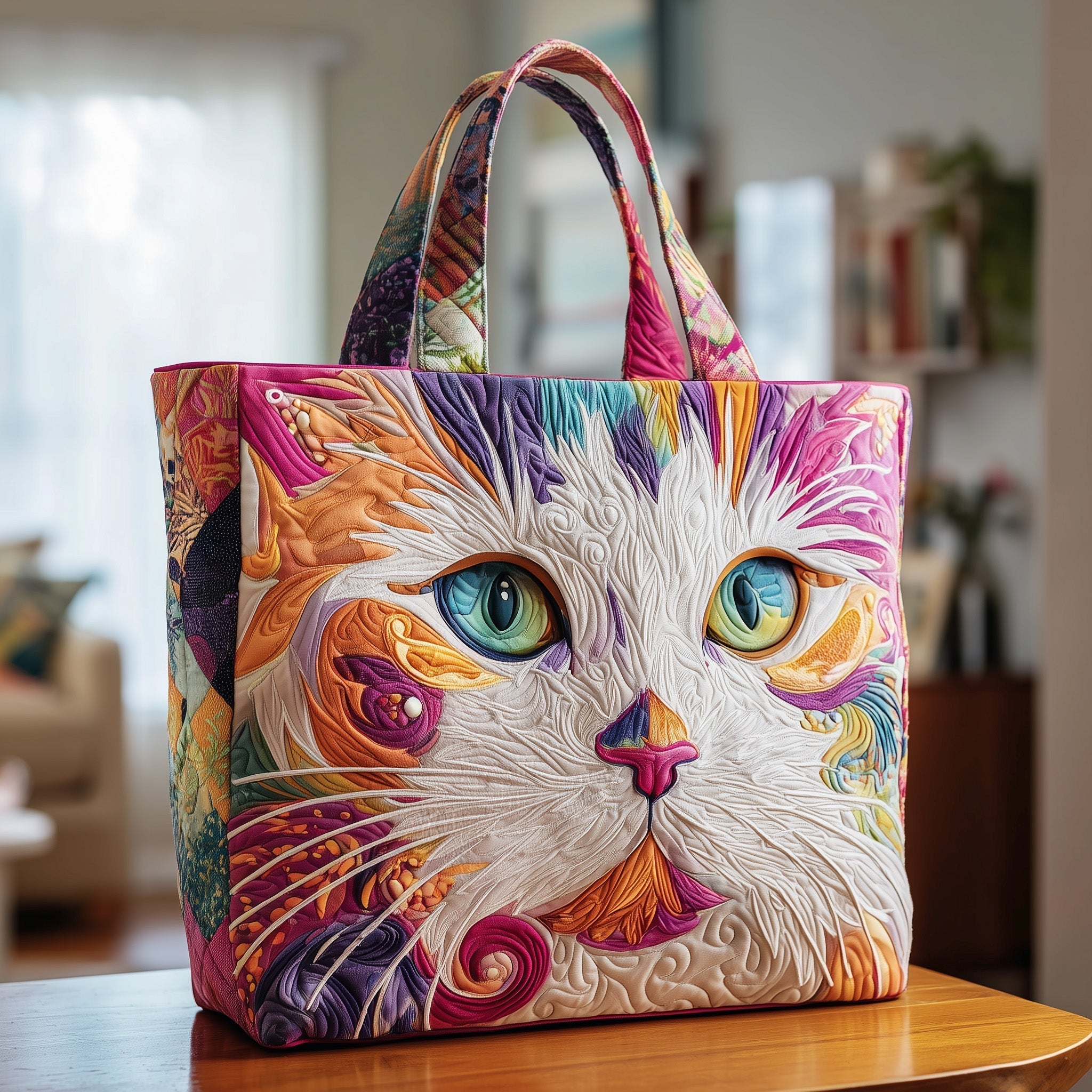 Catitude Quilted Tote Bag GFTOTP9924