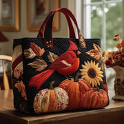 Autumn Cardinal Quilted Tote Bag GFTOTP9931