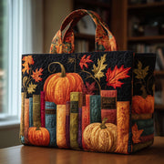 Autumn Library Quilted Tote Bag GFTOTP9979